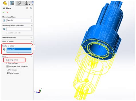 solidworks mirror without copy